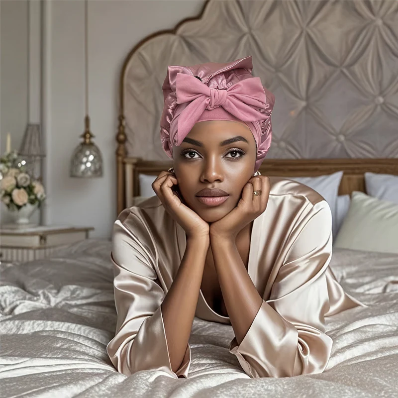 Bonnet de Nuit Luxueux en Satin - Image 5