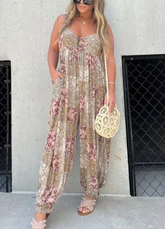Isadora - Combinaison imprimée avec pantalon ballon taille cintrée flatteuse - Image 4