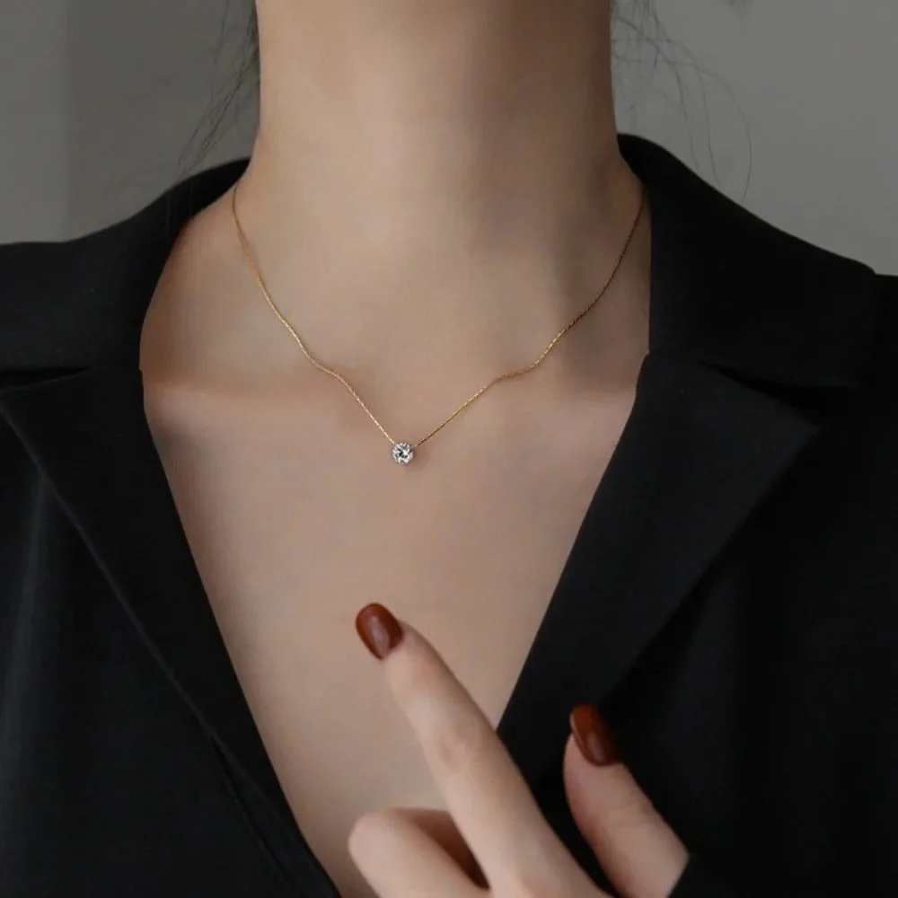 Collier Pendentif en Moissanite - Image 3