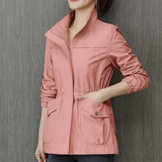 Veste coupe-vent femme slim col montant - Image 3