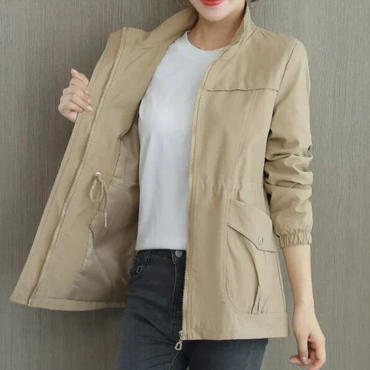 Veste coupe-vent femme slim col montant - Image 4