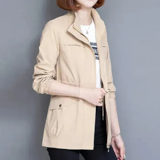 Veste coupe-vent femme slim col montant - Image 6