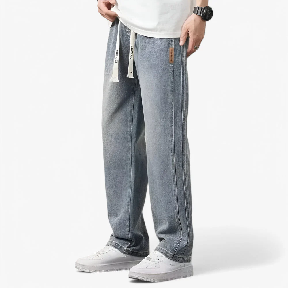 Jean en denim à jambe large coupe décontractée - Image 2