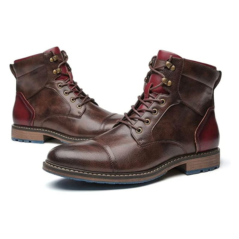 Bottines homme tendance avec fermeture éclair latérale - Image 4