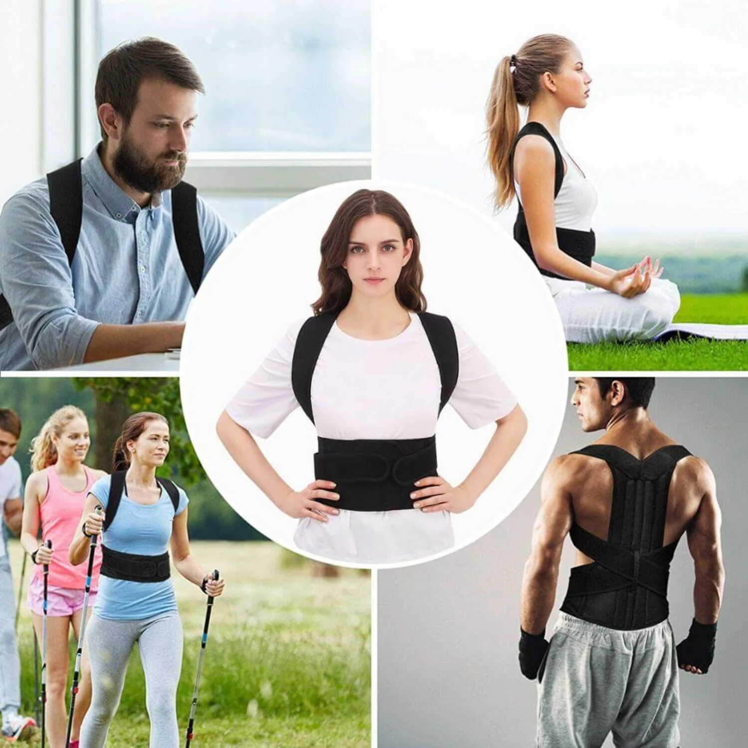 Correcteur posture dos unisexe gilet alignement - Image 10