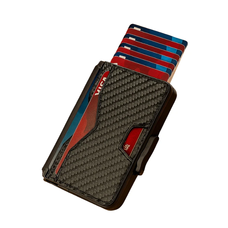 Porte-cartes magnétique avec blocage RFID