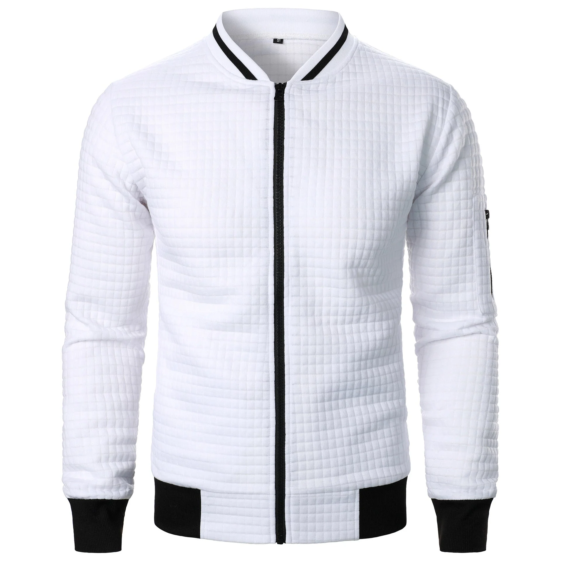 James – Blouson aviateur homme classique avec fermeture éclair et col côtelé - Image 3