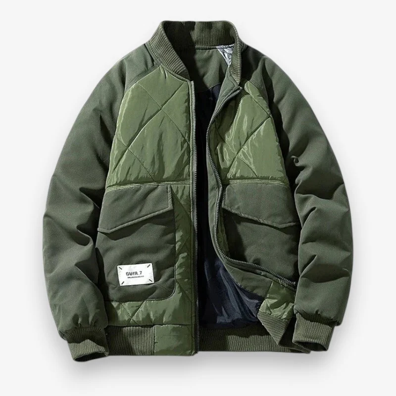 Bomber homme manches longues col montant - Image 2