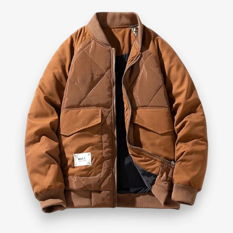 Bomber homme manches longues col montant - Image 3