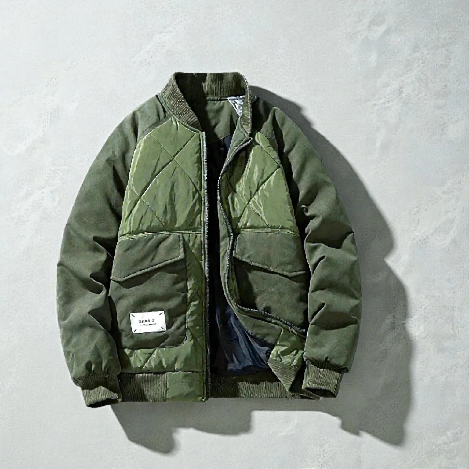 Bomber homme manches longues col montant - Image 6
