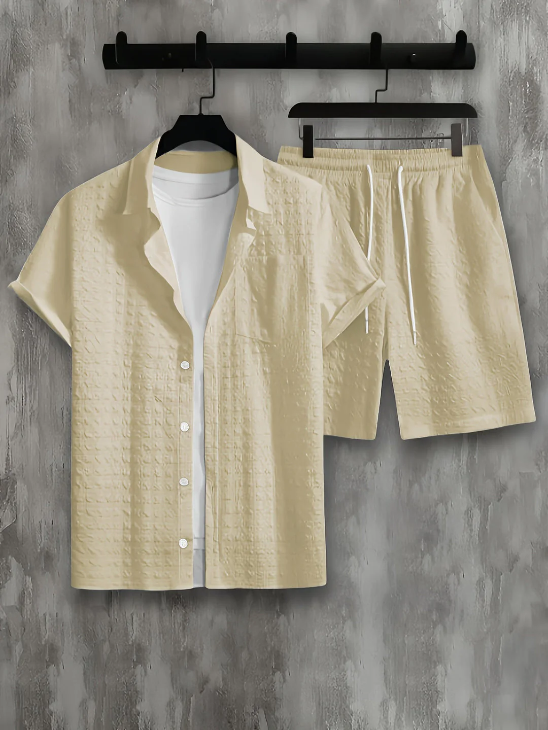 Ensemble 2 pièces homme chemise manches courtes + pantalon - Image 6
