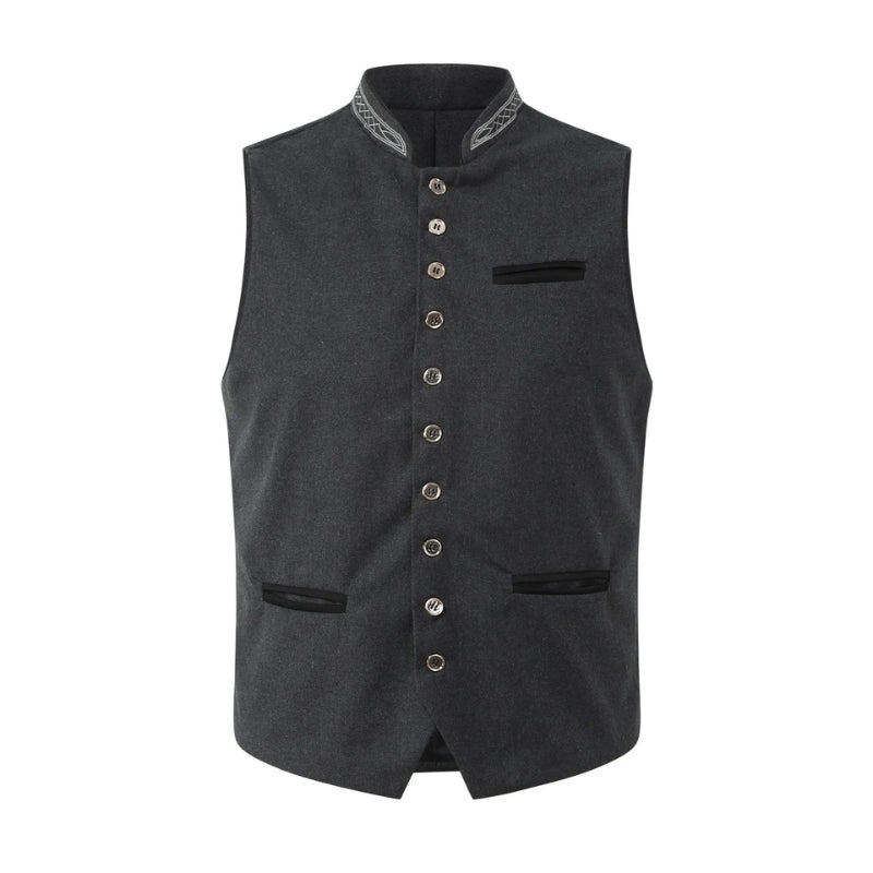 Gilet James poches avant boutons décoratifs coupe ajustée - Image 2