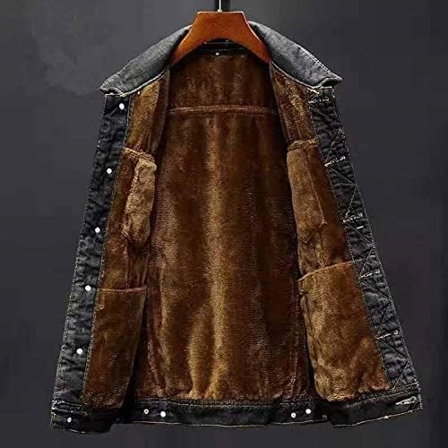 Veste d’hiver en jean homme doublure multicouche - Image 10