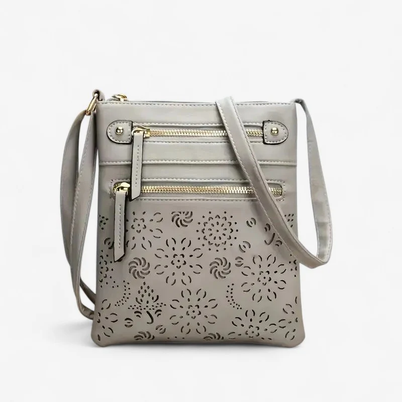 Grand sac bandoulière avec multiples poches zippées - Image 2