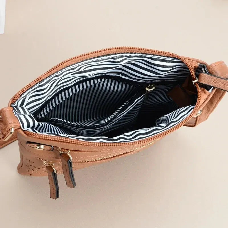 Grand sac bandoulière avec multiples poches zippées - Image 6
