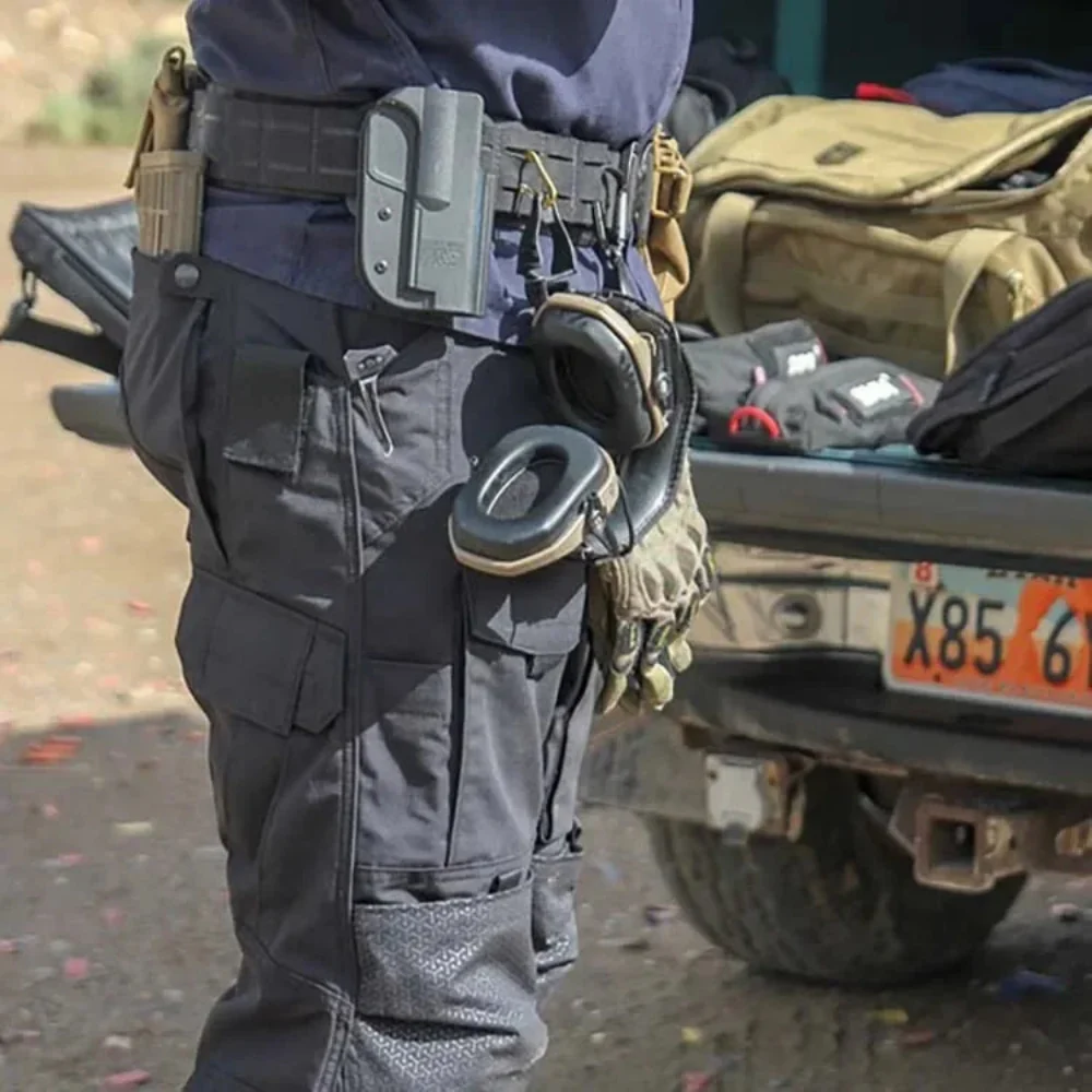 Pantalon de combat tactique avec poches fonctionnelles et ceinture ajustable - Image 7