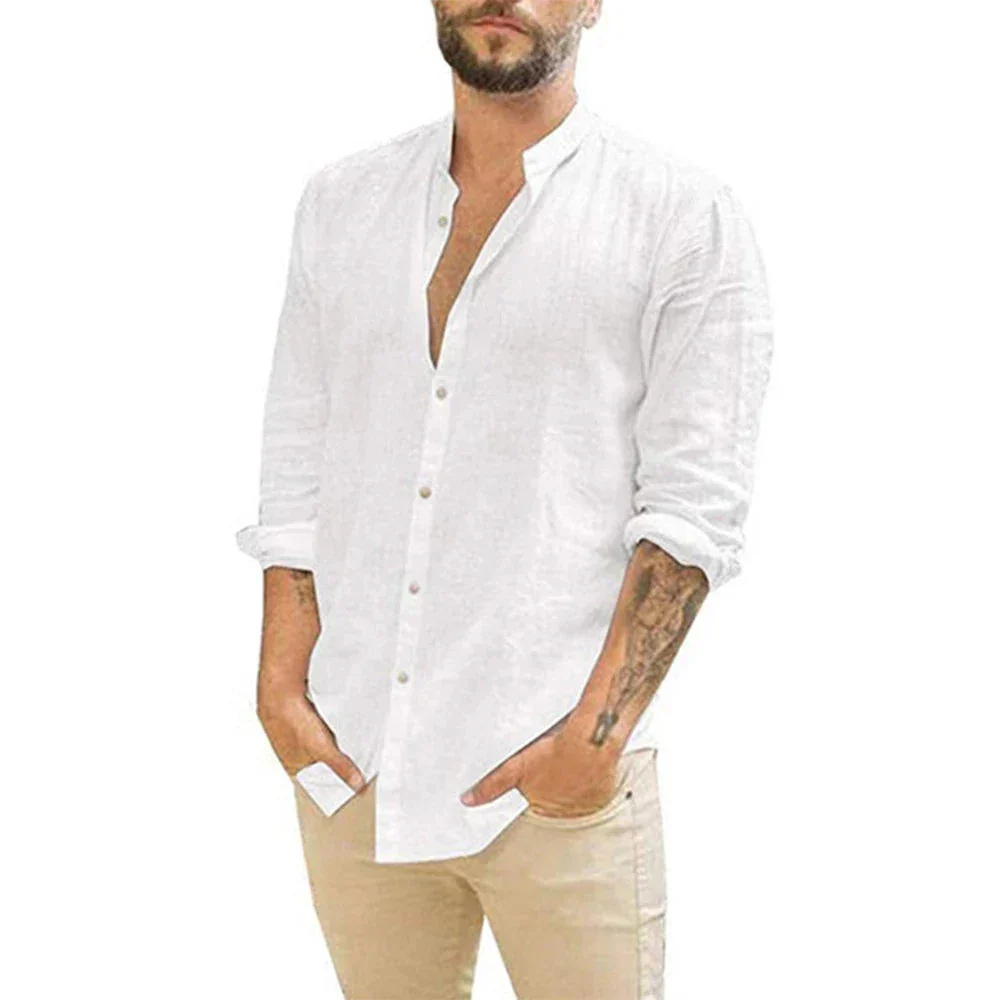 Chemise Casual Manches Longues avec Fermeture Bouton - Image 2