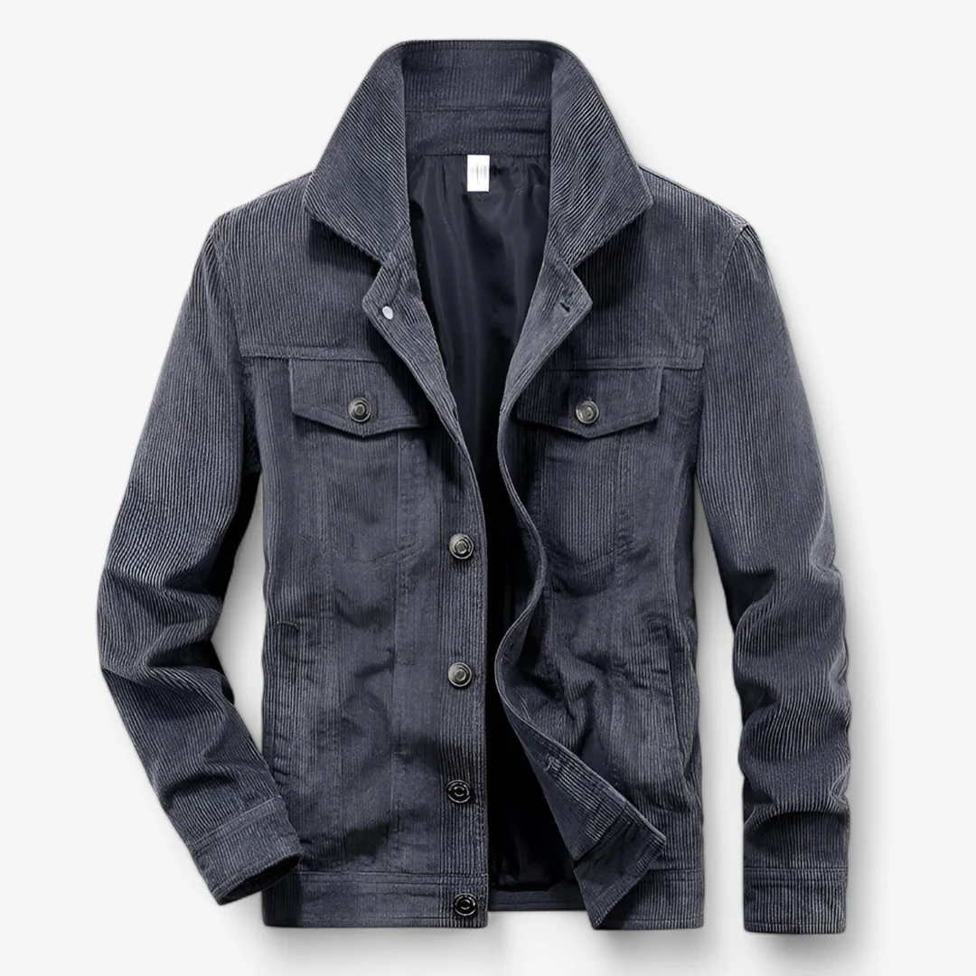 Veste classique en velours côtelé à boutons - Image 3