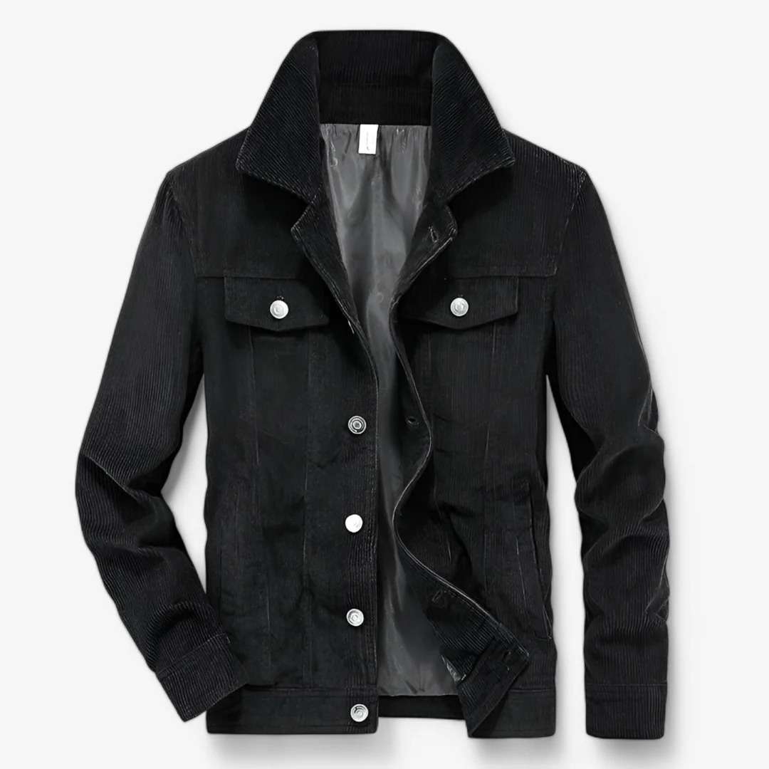 Veste classique en velours côtelé à boutons - Image 4