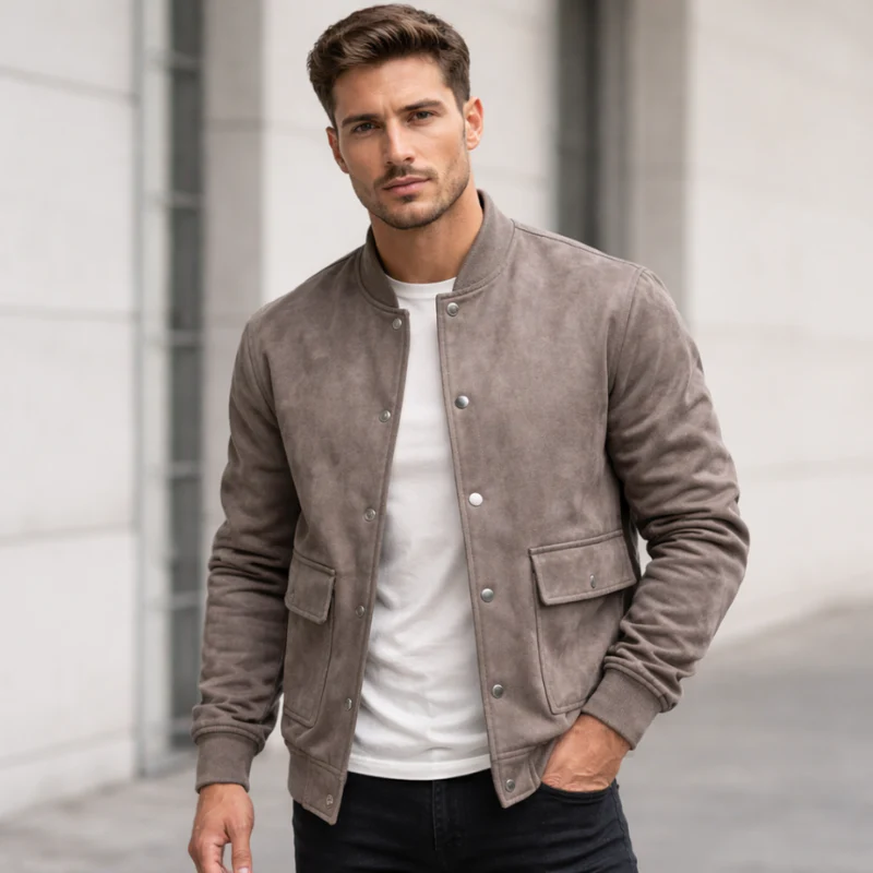 Jaxon – Veste à manches longues boutonnée avec poches avant - Image 5