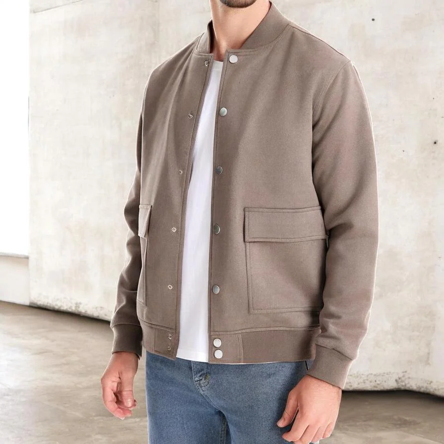 Jaxon – Veste à manches longues boutonnée avec poches avant - Image 6