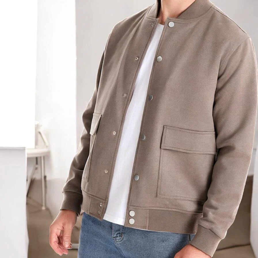 Jaxon – Veste à manches longues boutonnée avec poches avant - Image 7