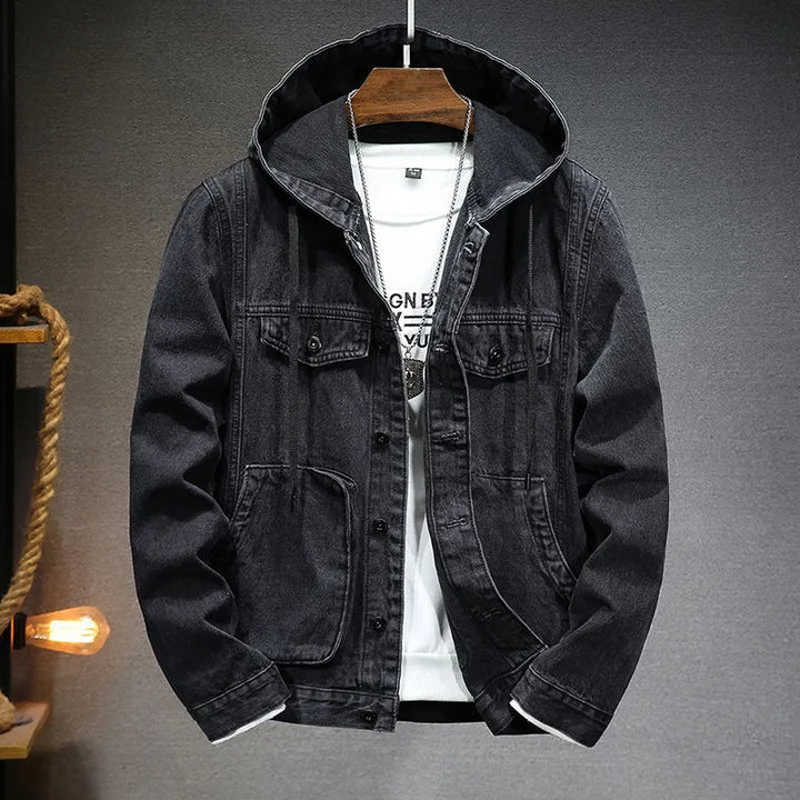 Veste en jean à capuche vintage - Image 2
