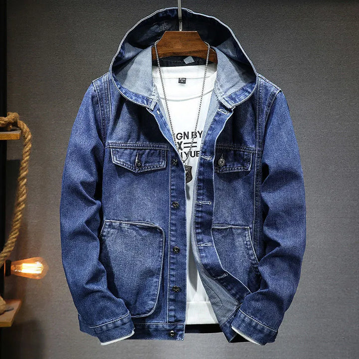 Veste en jean à capuche vintage - Image 3