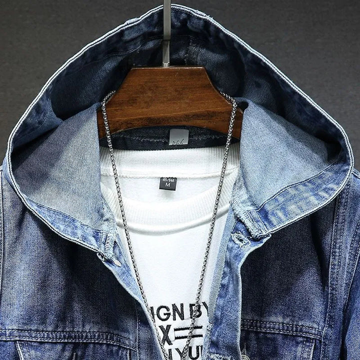 Veste en jean à capuche vintage - Image 5