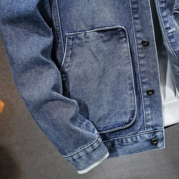 Veste en jean à capuche vintage - Image 6