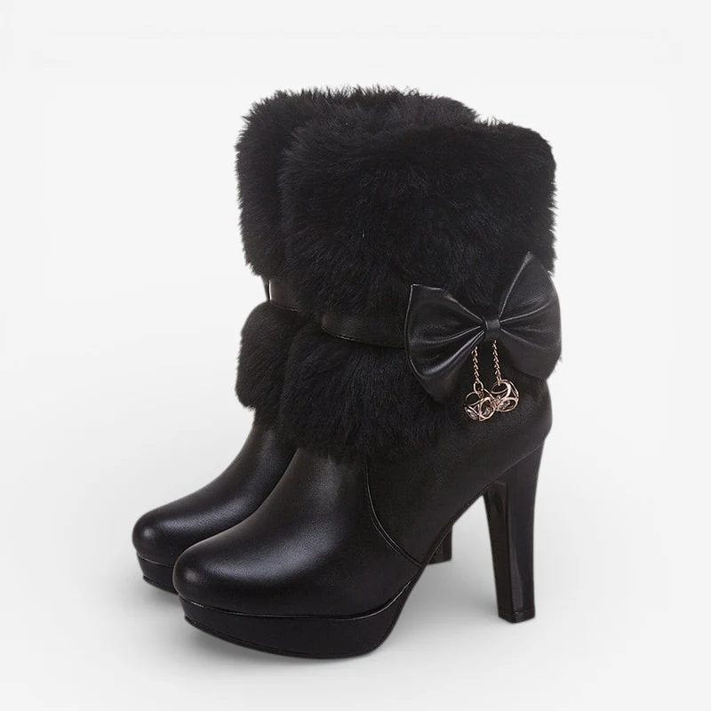 Jessica – Bottines à talon structuré avec fermeture éclair latérale