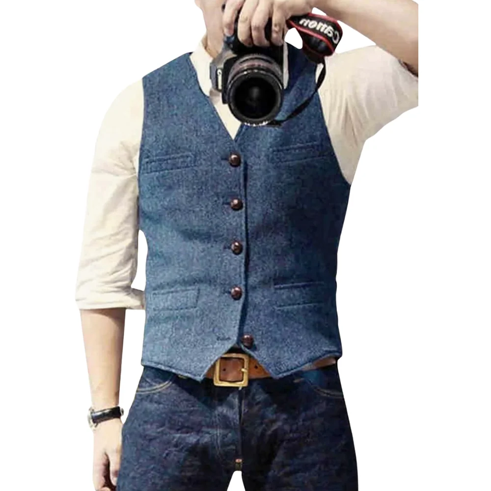 Gilet homme sans manches en coton-polyester - Image 4
