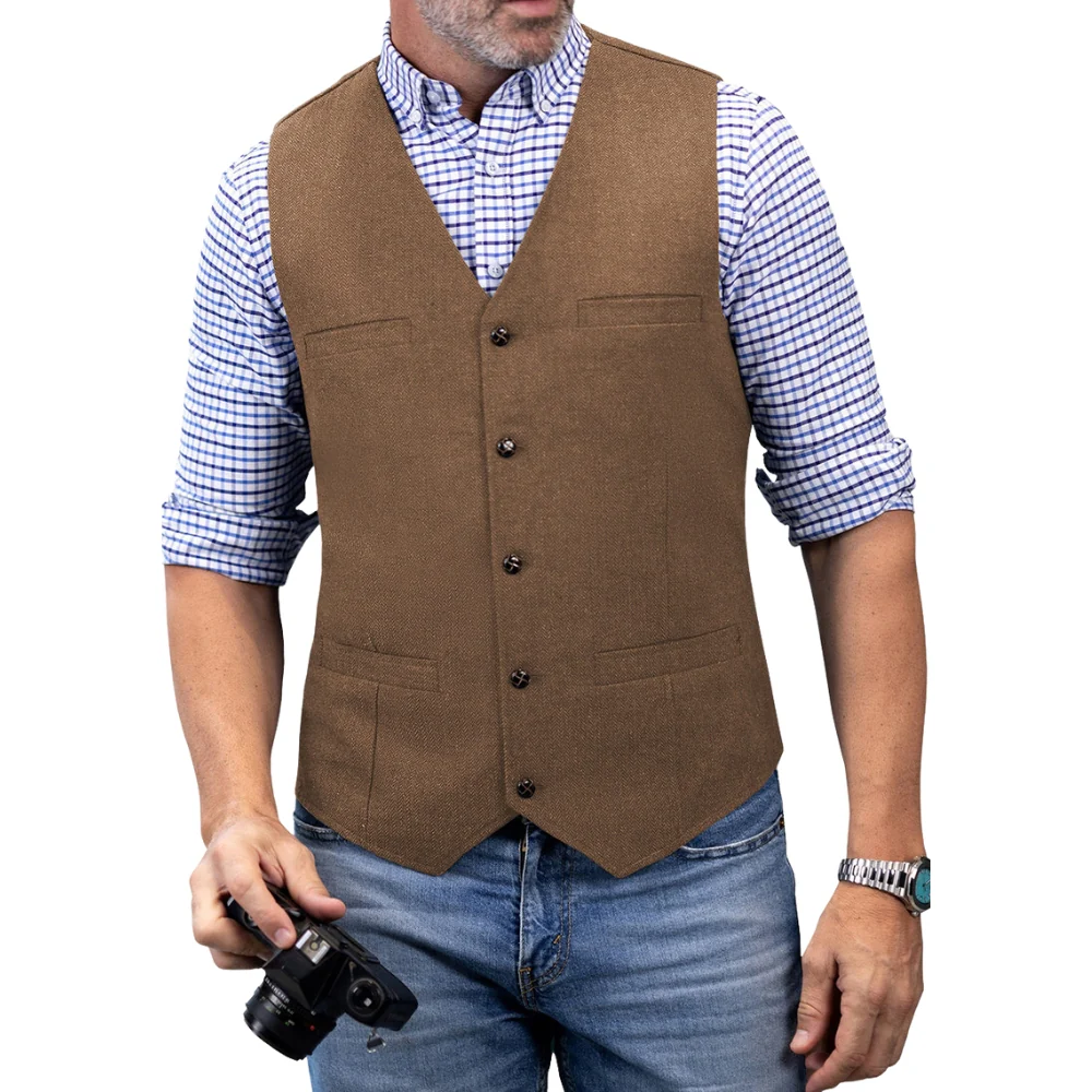 Gilet homme sans manches en coton-polyester - Image 6