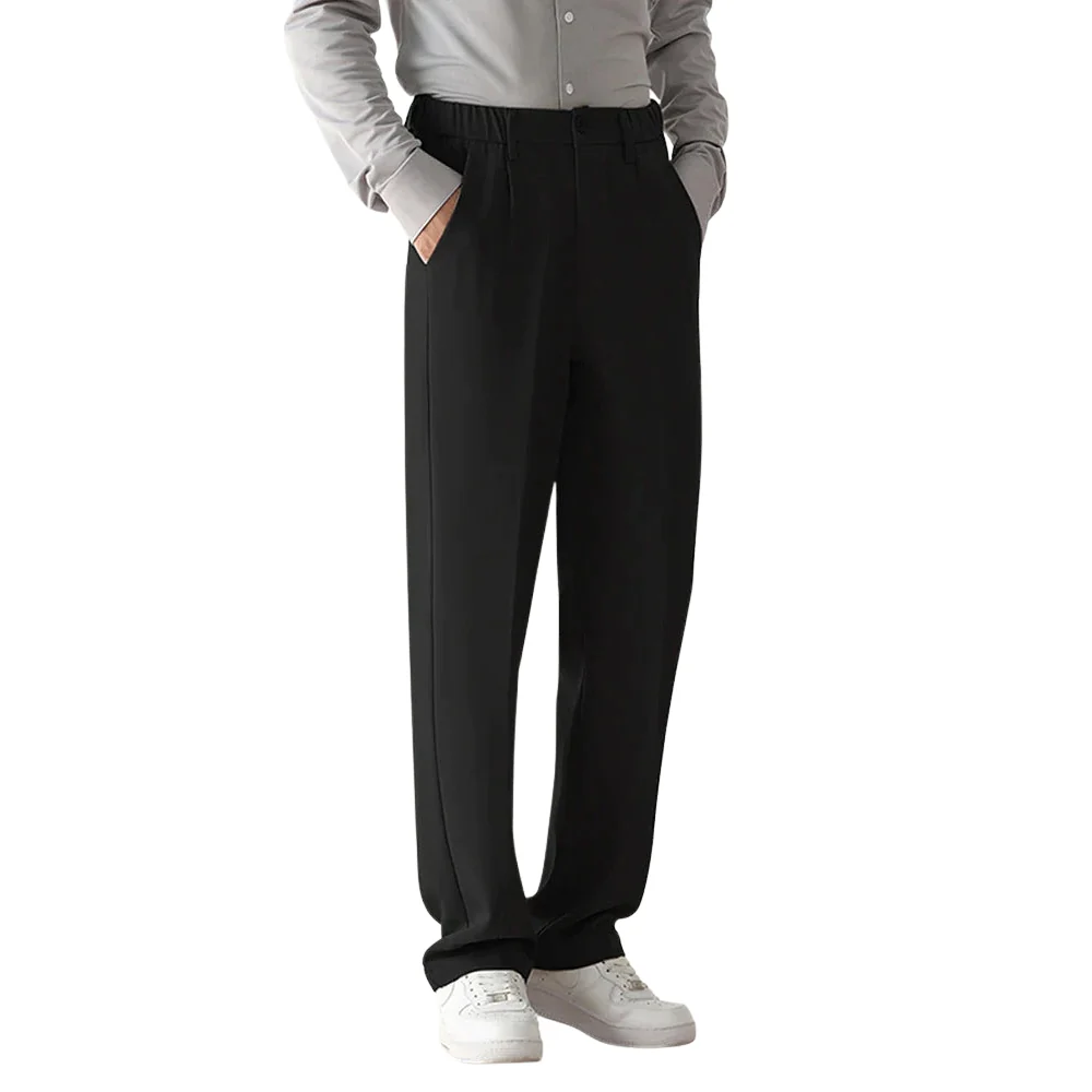 Pantalon Drapé à Jambes Fuselées avec Poches Latérales