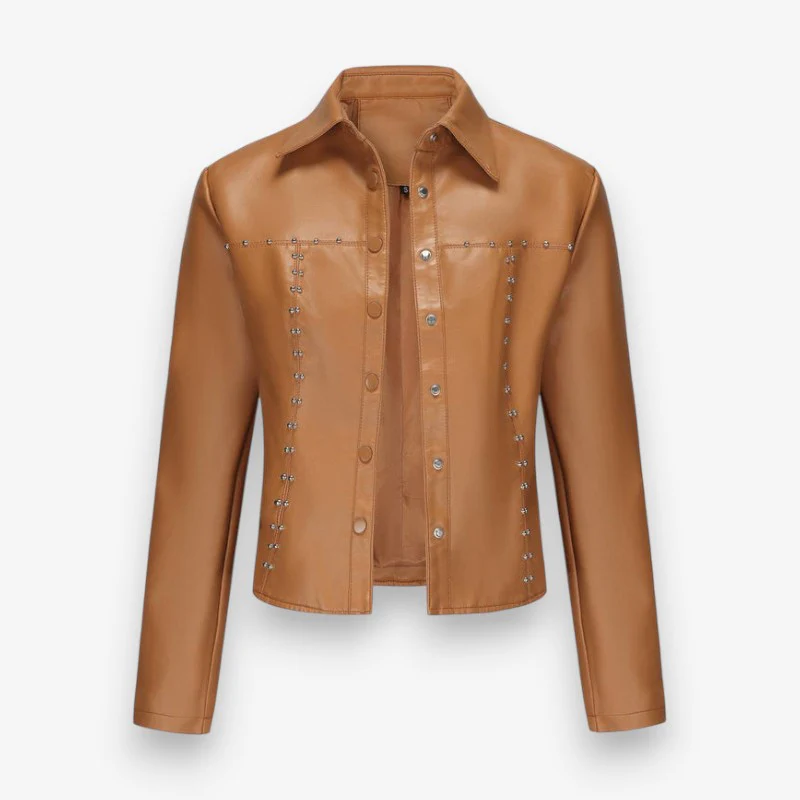Veste femme à col rabattable boutonnée - Image 4