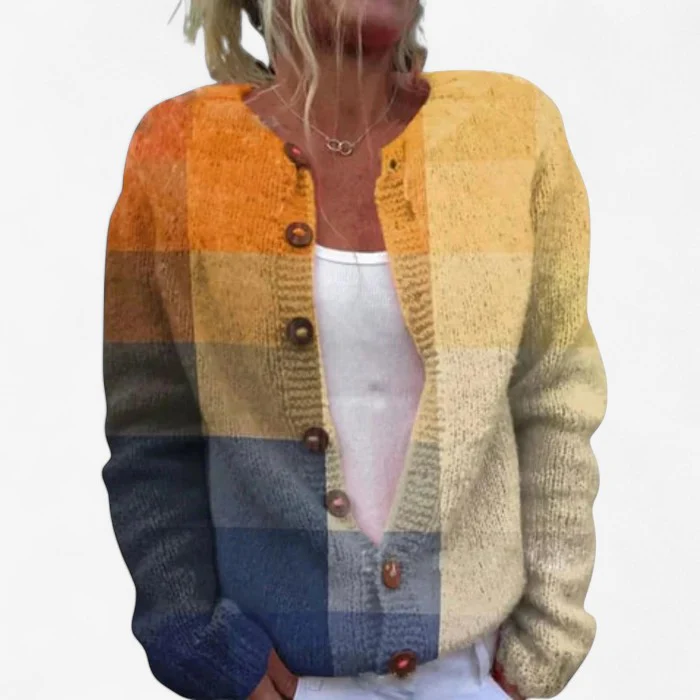Johanne – Cardigan imprimé à manches longues avec boutons - Image 7