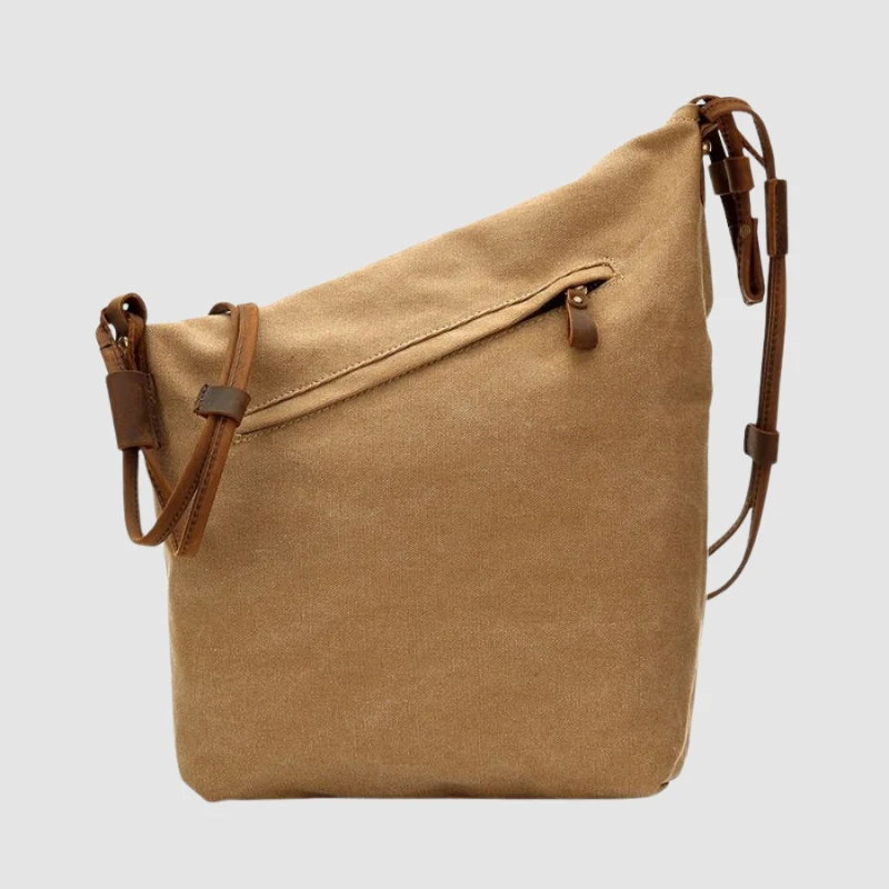 Sac à bandoulière grande capacité en toile avec bandoulière réglable - Image 3
