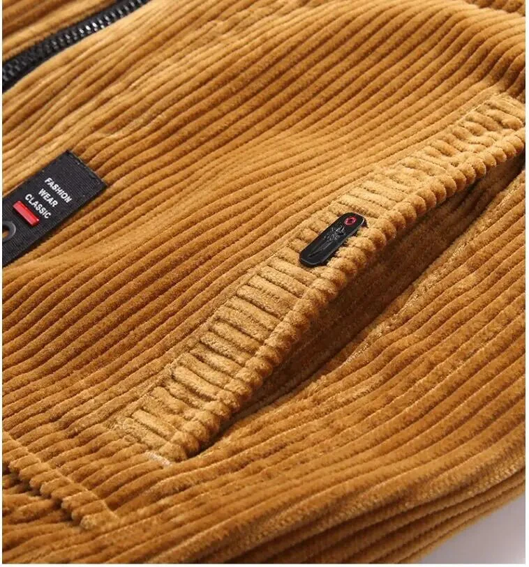 Veste d'hiver classique en velours côtelé pour homme - Image 6