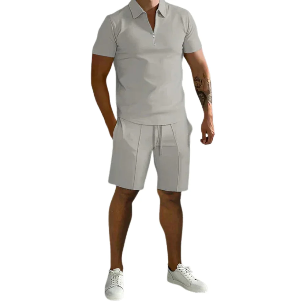 Ensemble Deux Pièces avec Chemise à Manches Courtes et Short à Cordon - Image 5