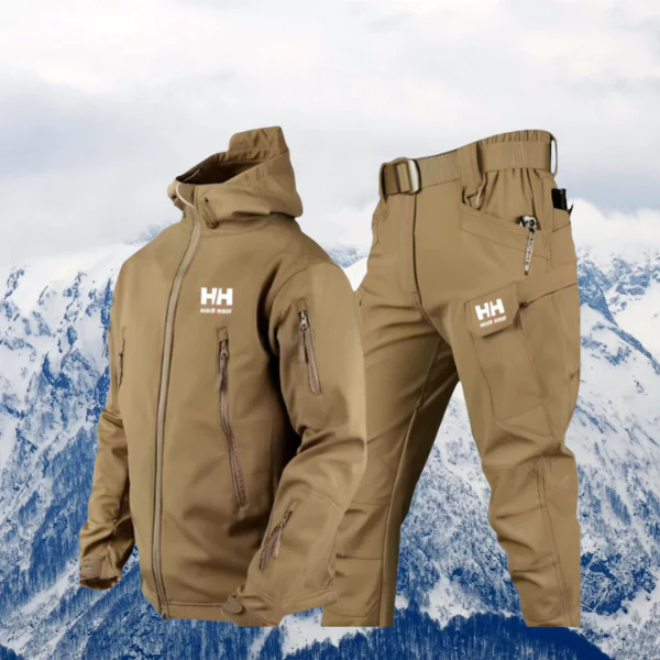 Ensemble homme 2 pièces veste zippée + pantalon à poches - Image 2