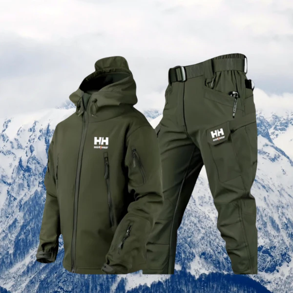 Ensemble homme 2 pièces veste zippée + pantalon à poches - Image 4