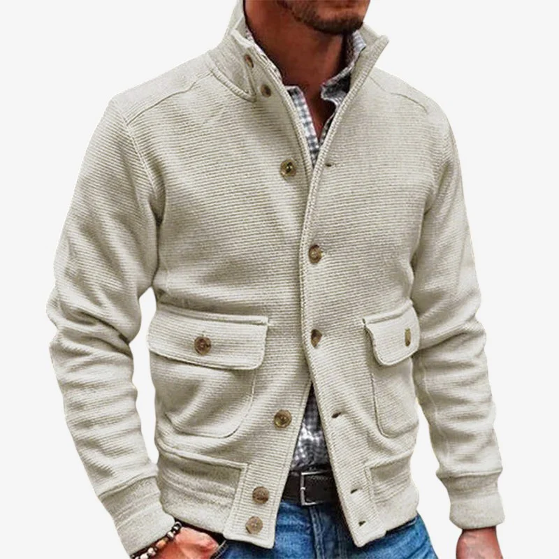 Jonas – Veste Manches Longues Avec Col Montant Et Poches - Image 2