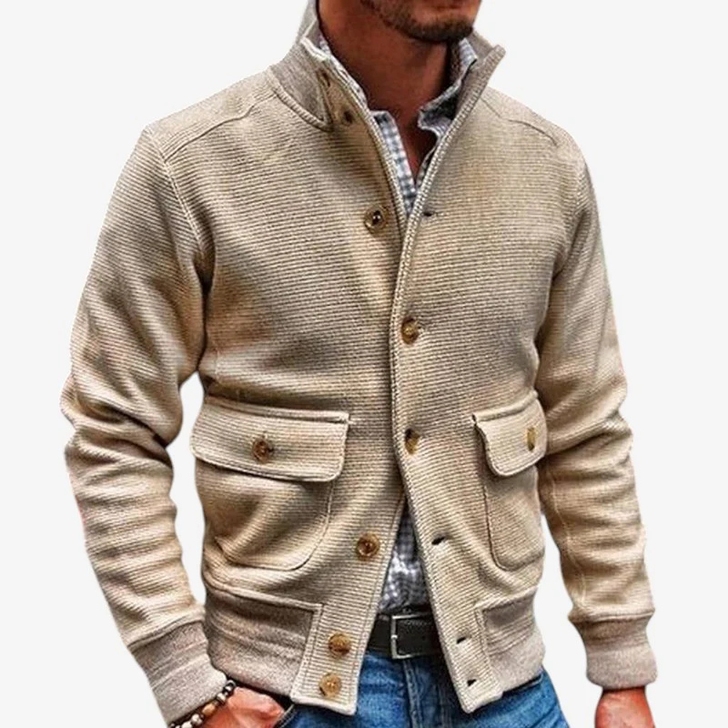 Jonas – Veste Manches Longues Avec Col Montant Et Poches - Image 3