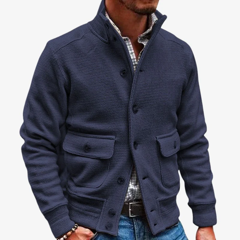 Jonas – Veste Manches Longues Avec Col Montant Et Poches - Image 4