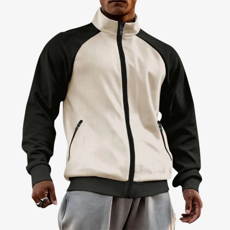 Veste homme col montant avec poches zippées - Image 3