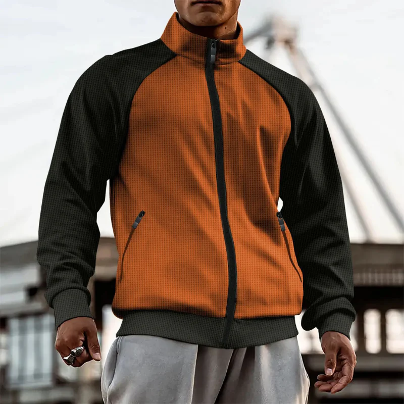 Veste homme col montant avec poches zippées - Image 5