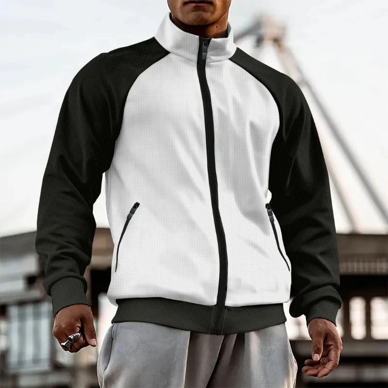 Veste homme col montant avec poches zippées - Image 7
