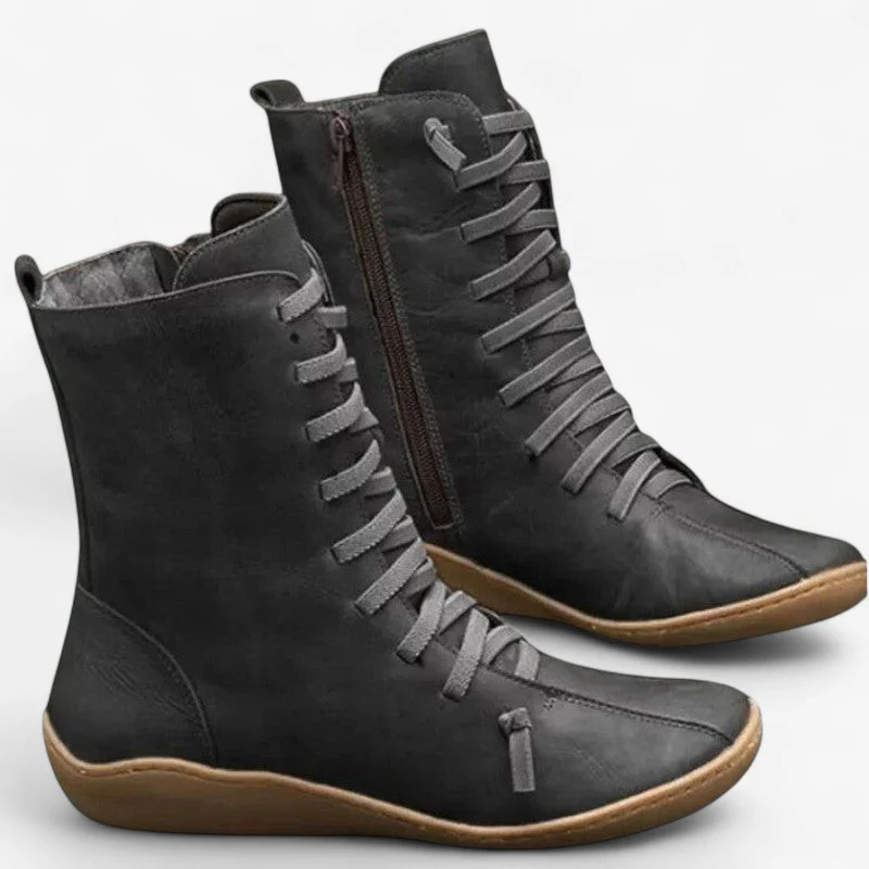 Bottes Joseph semelle plate avec boucle & laçage