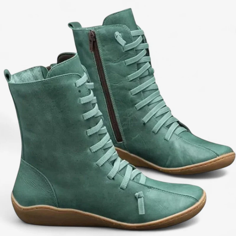 Bottes Joseph semelle plate avec boucle & laçage - Image 2