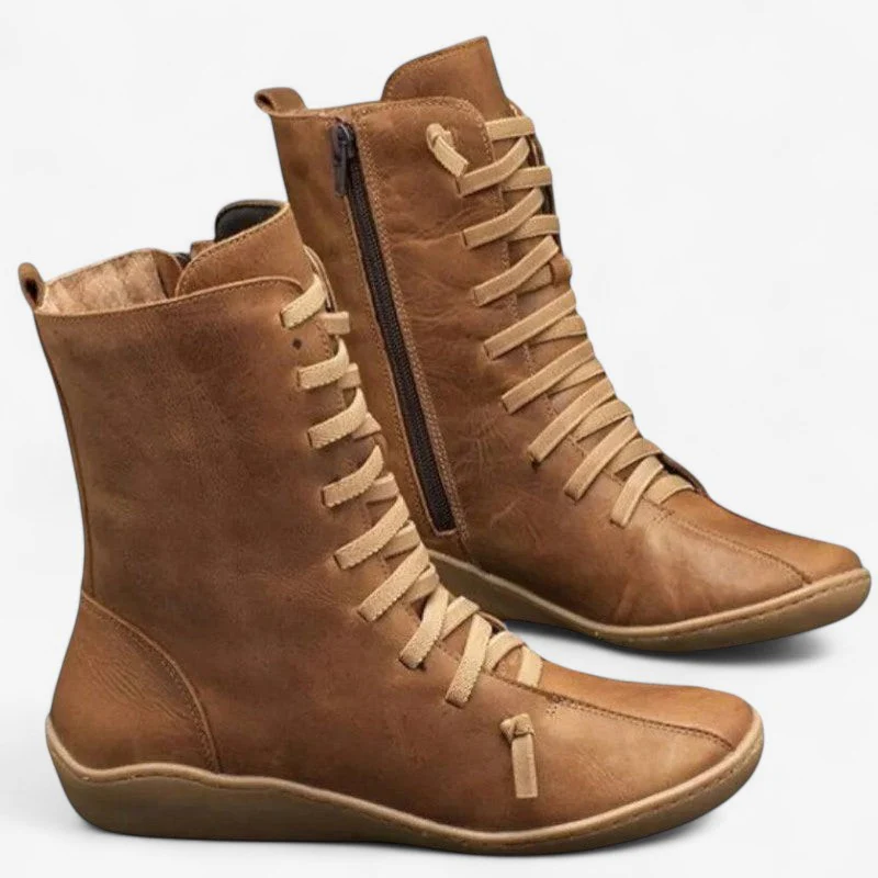 Bottes Joseph semelle plate avec boucle & laçage - Image 3